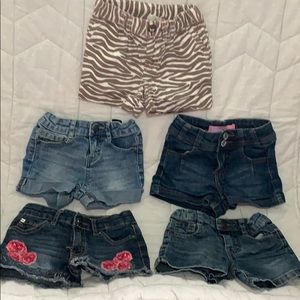 Lot of girls shorts 5 pairs